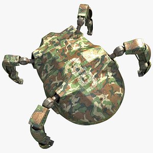 robot military 3d model