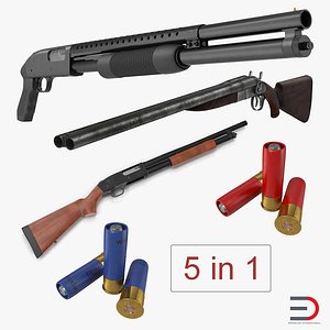 3D shotguns mossberg 500 model