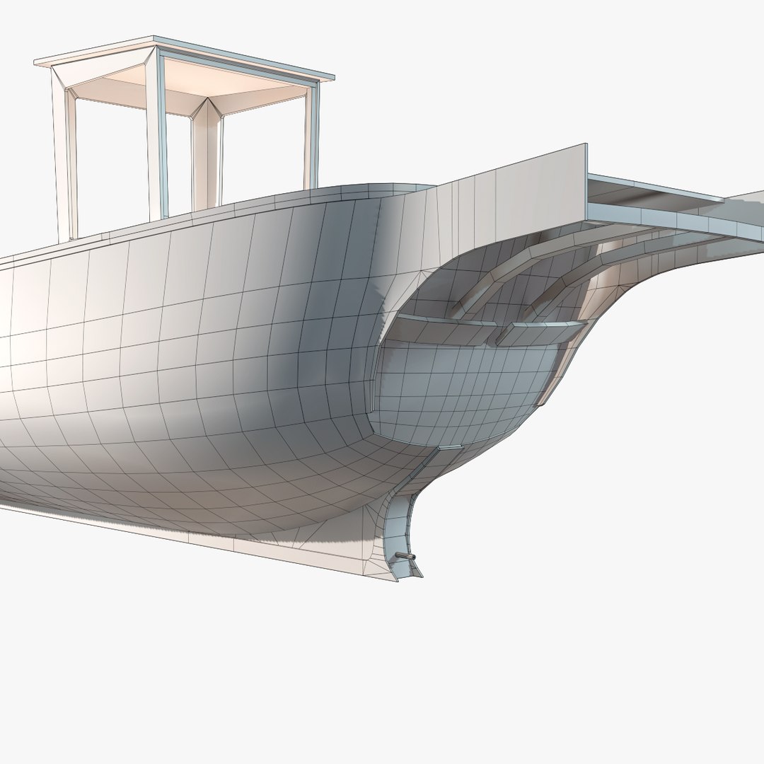 Old Fishing Boat 3D Model - TurboSquid 1555347