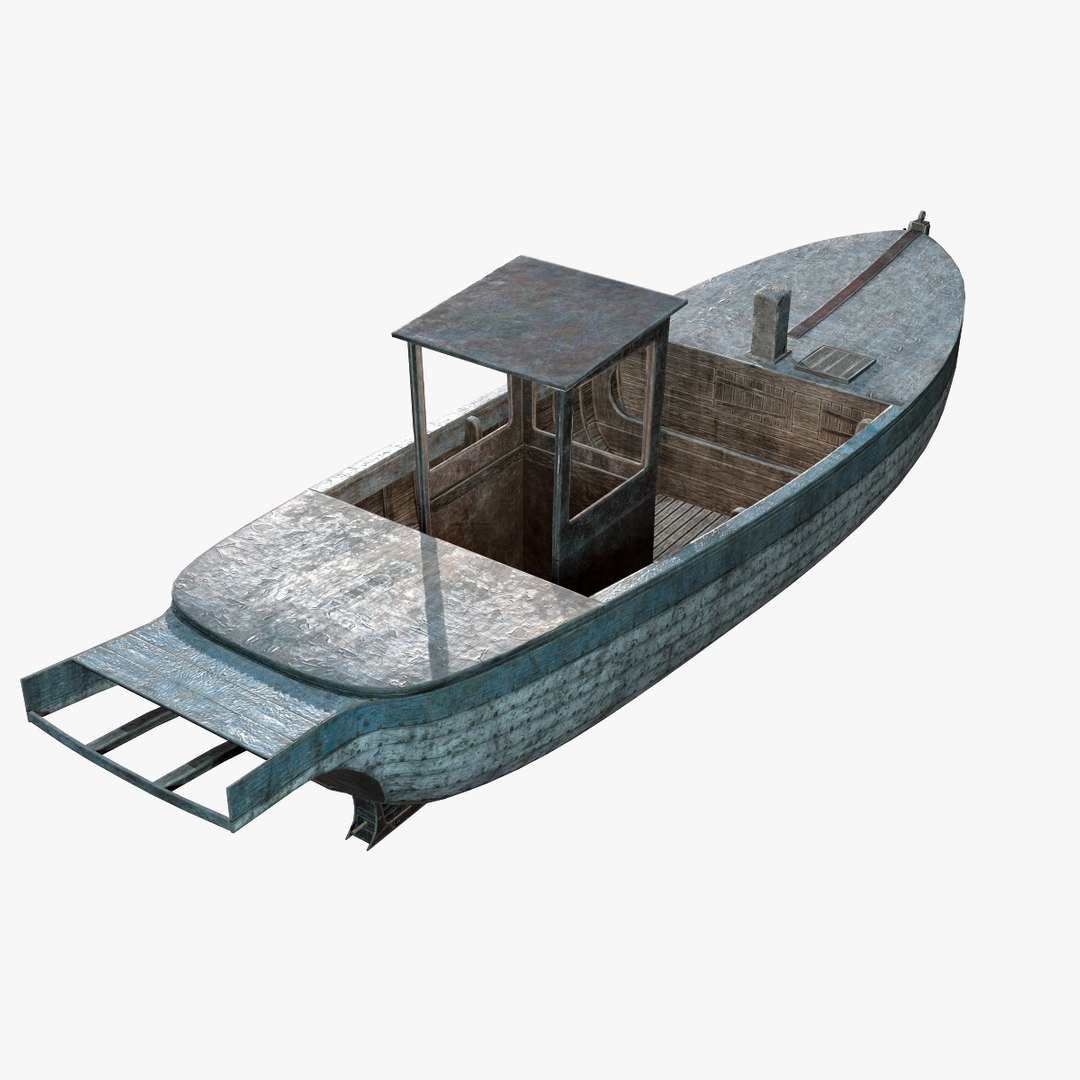 Old Fishing Boat 3D Model - TurboSquid 1555347
