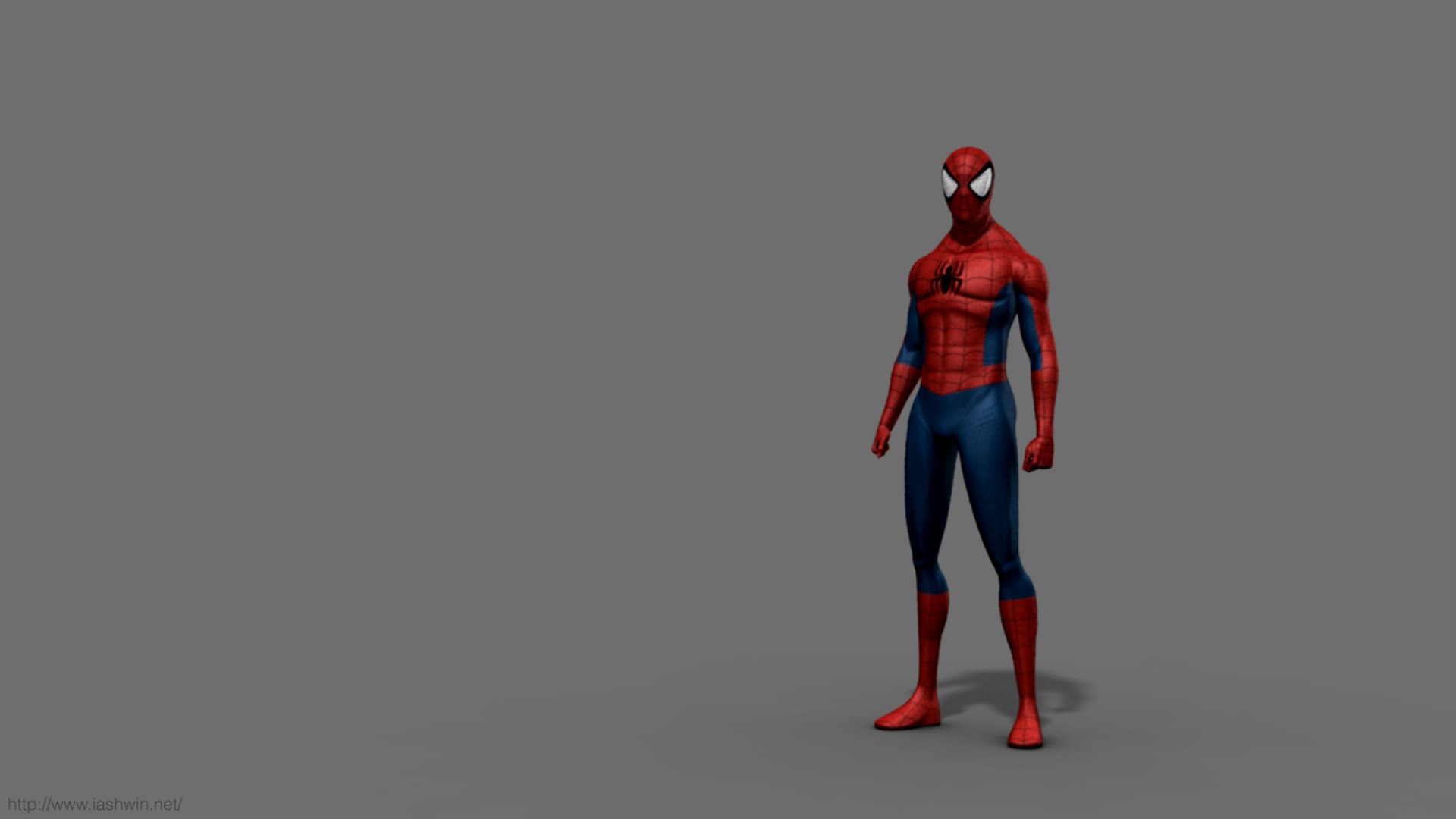 3d Model Of Spider-man Rig Character