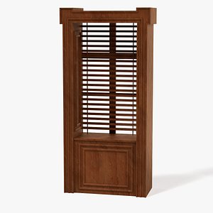 3d model wooden window