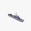 chinese navy houxin boat 3d model