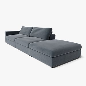 Cube Thunder Gray Modular Sofa