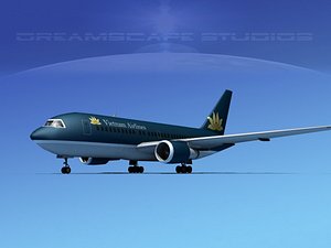 airline boeing 767 767-200er 3D model