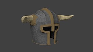 3D model helmet horns
