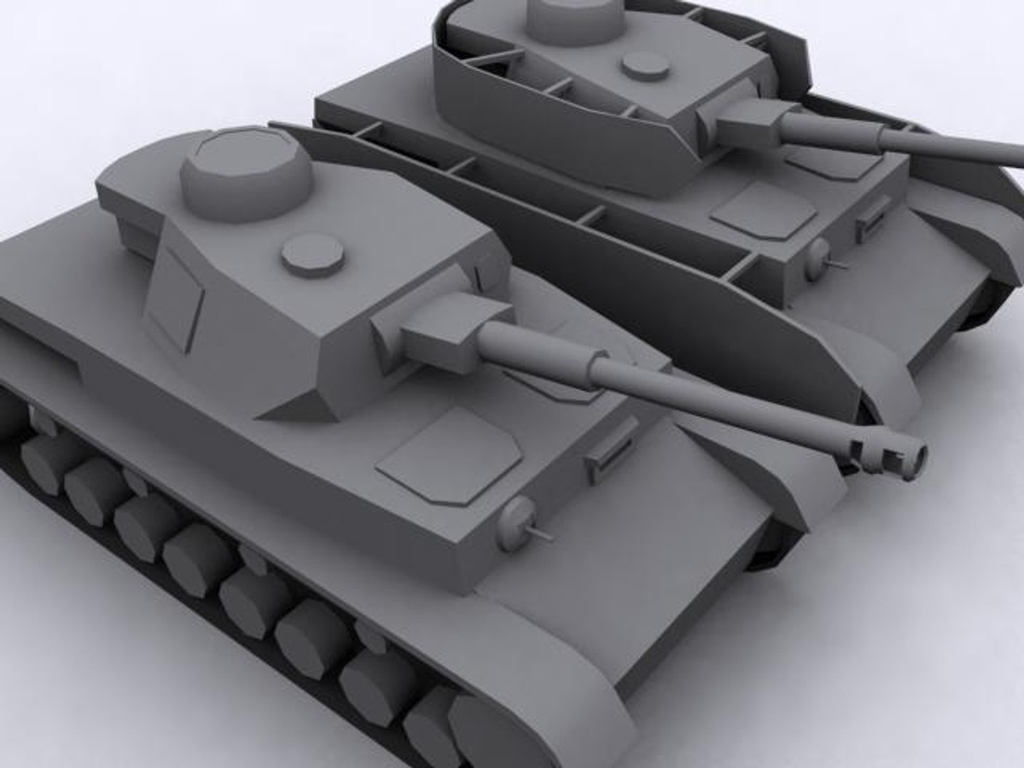 3d German Panzer Iv Model