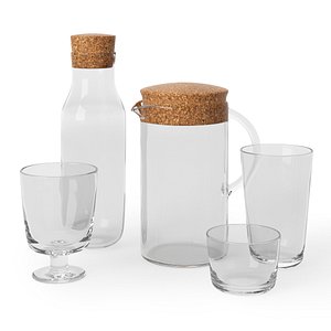 3d set ikea 365 glassware model