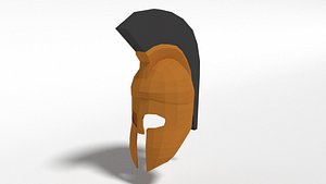 3D ancient greek helmet