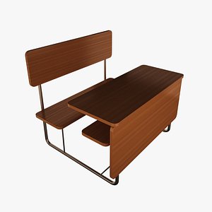 classroom table 3d 3ds