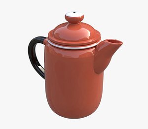3D porcelain kettle