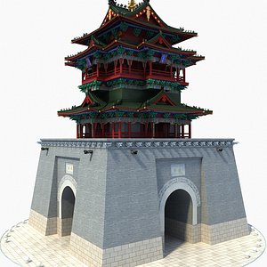 3D Building of Chinese Ancient City 3 model