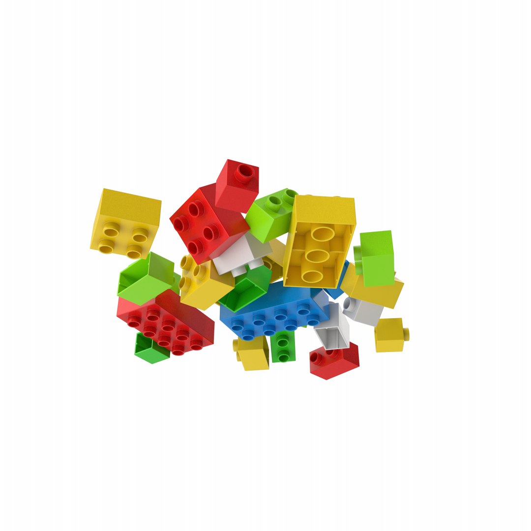 Pile Of Brick Toys Model - TurboSquid 1831429