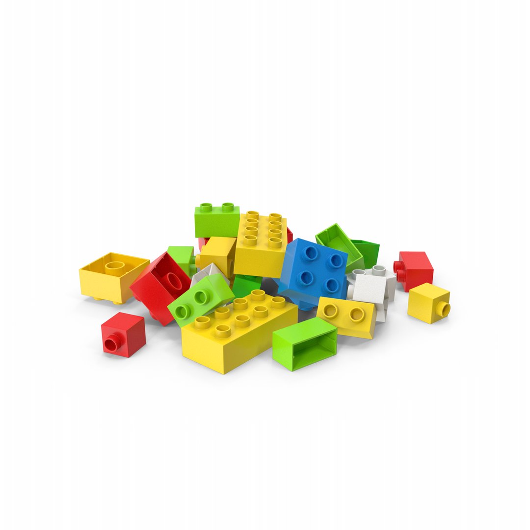 Pile Of Brick Toys Model - TurboSquid 1831429