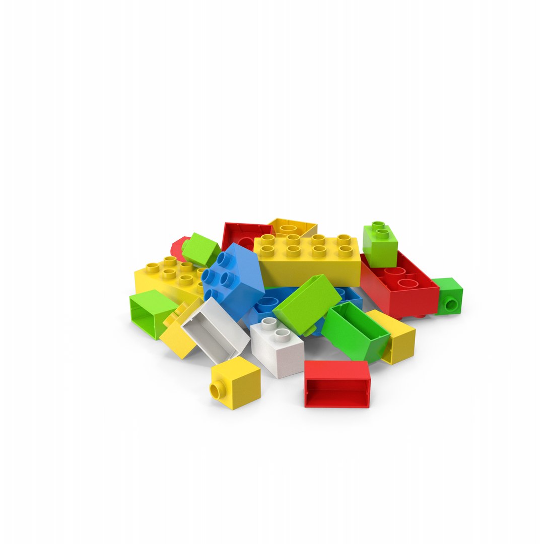 Pile Of Brick Toys Model - TurboSquid 1831429