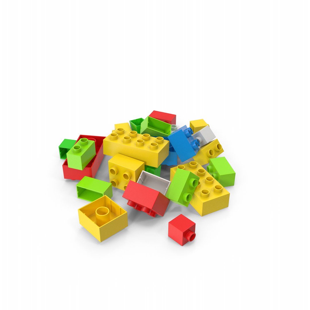 Pile Of Brick Toys Model - TurboSquid 1831429