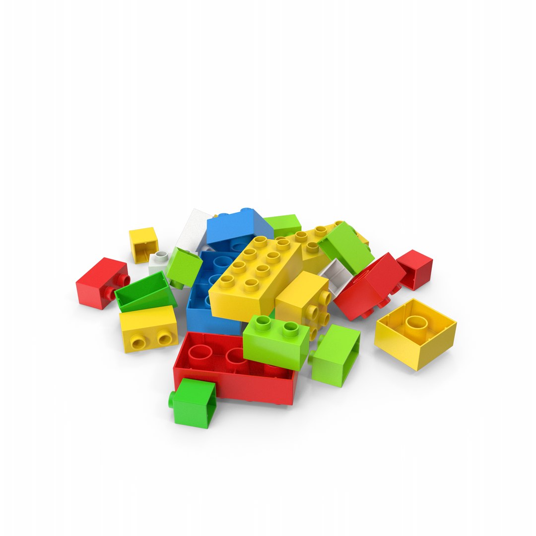 Pile Of Brick Toys Model - TurboSquid 1831429