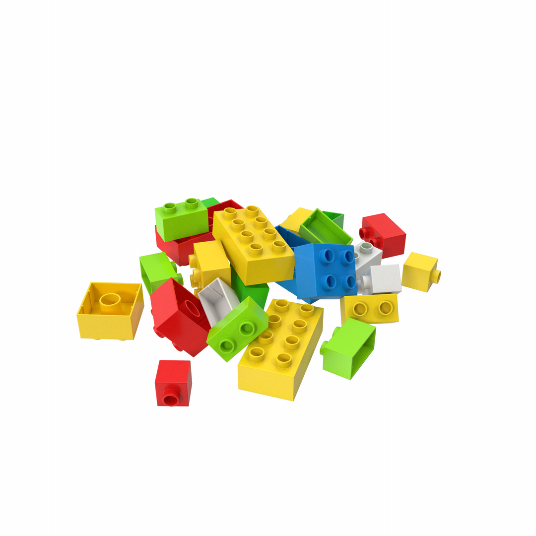 Pile Of Brick Toys Model - Turbosquid 1831429