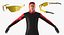 Speed Skater Generic Rigged for Cinema 4D