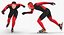 Speed Skater Generic Rigged for Cinema 4D