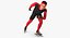 Speed Skater Generic Rigged for Cinema 4D