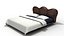 3D bed furniture furnishings model