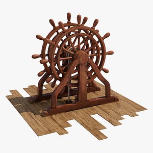 ship wheel 3d model