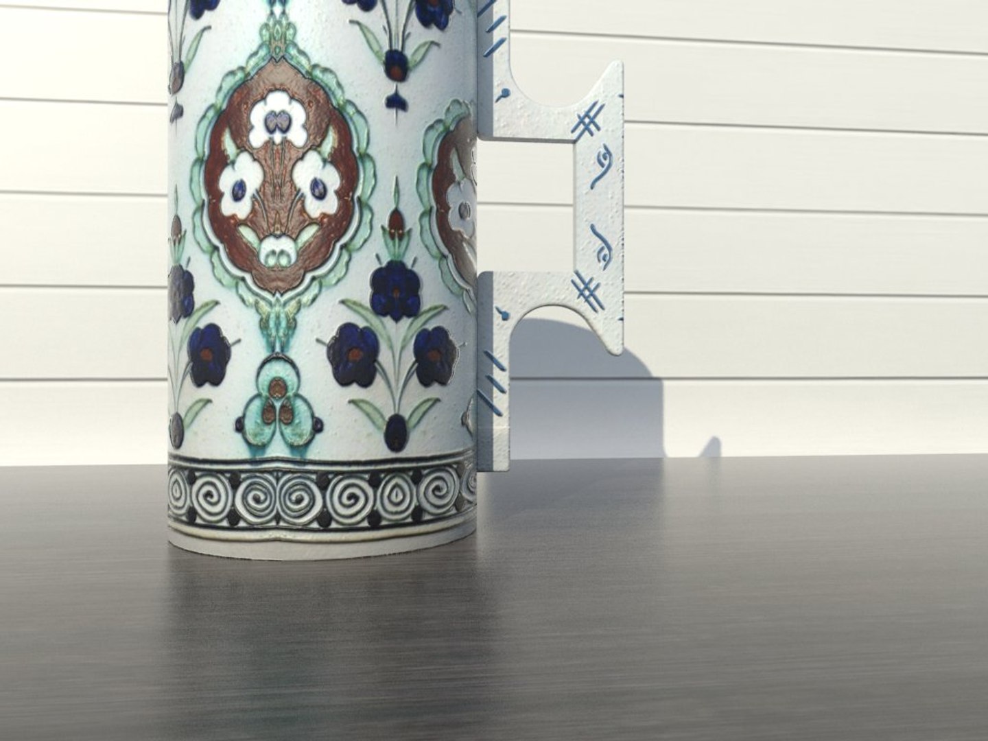 3d model of tankard iznik ceramics https://p.turbosquid.com/ts-thumb/AB/FFcaBy/5ywgpKRf/3/jpg/1483474794/1920x1080/fit_q87/187d5a2048d8f886b7a2c1716795e3170a17be2d/3.jpg