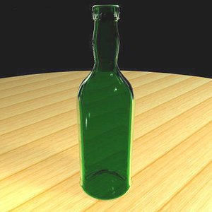 port wine bottle 3d model