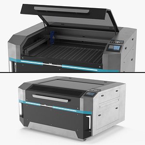 Industrial Sheet Metal Laser Cutter Black