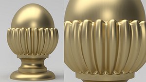 Carved Finial 3D model