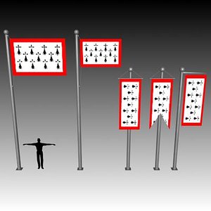 3d max flag banner
