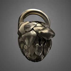 3D fantasy padlock