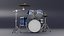drum percussion drumset 3D model