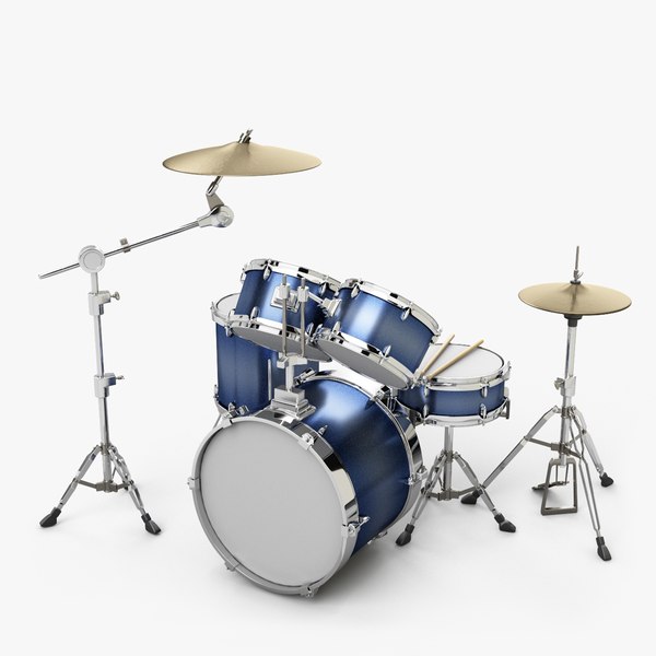 drum percussion drumset 3D model