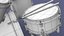 drum percussion drumset 3D model