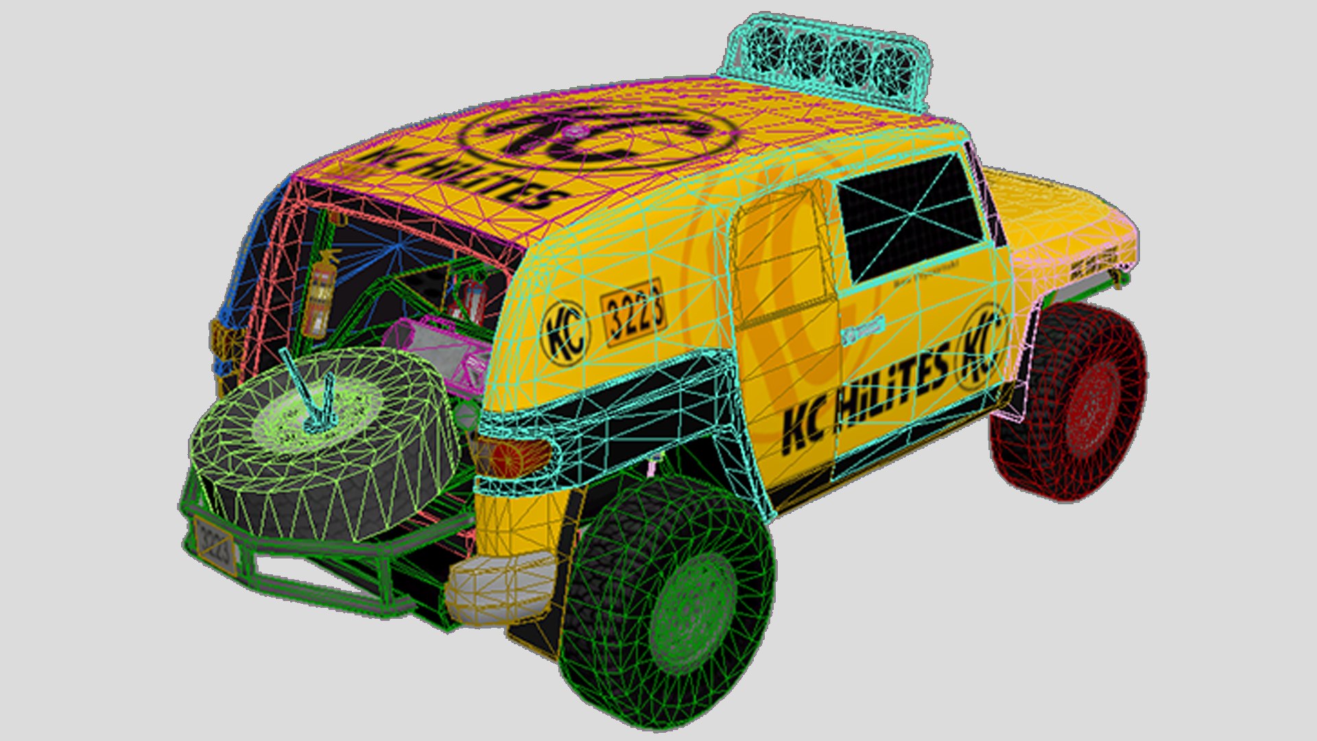 3D Offroad KC Racing Car-3D Low Poly-Game Ready Model 004 - TurboSquid ...