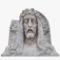 jesus head statue