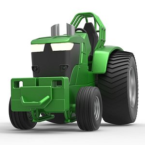 Diecast fun short Pulling Tractor Scale 1 to 25 3D