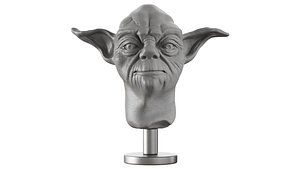 3D Master Yoda sculpture model