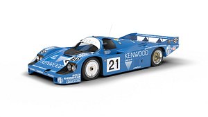 Porsche 956 Group C 1982 Kenwood Kremer Racing 3d model 3D