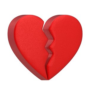 Broken Heart Emoji Red