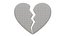 Emoji de corazón roto