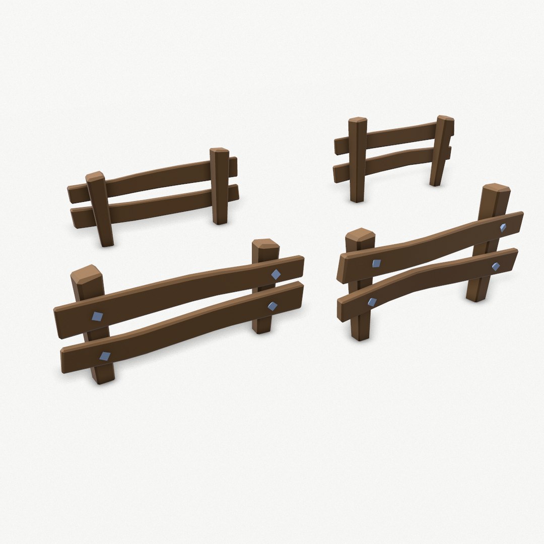 Cartoon Wood Set 3D Model - TurboSquid 1224431