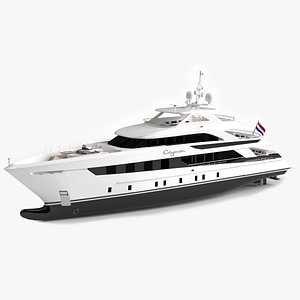 3D model cayman yacht