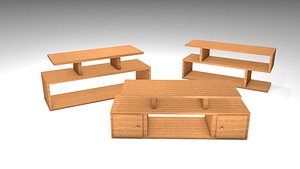 3D Tv Stand Set