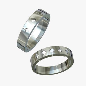 3D wedding ring 17 model