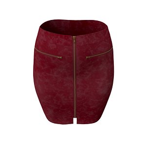 leather skirt 3D model