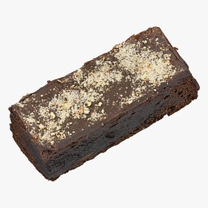brownie cake 01 raw 3D model