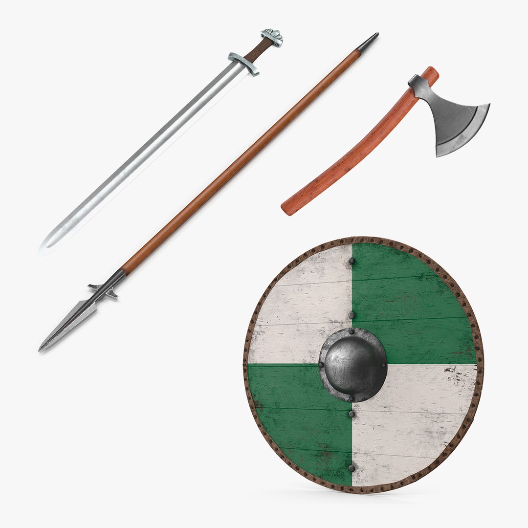 Viking Weapons Collection 6 3D model preview